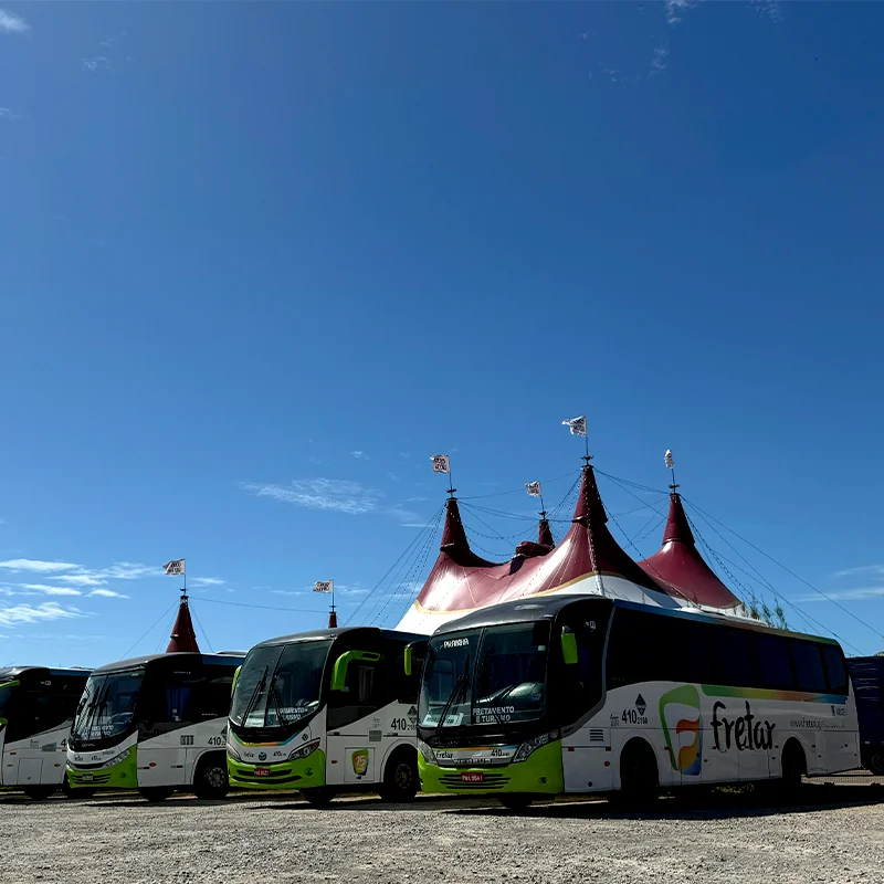 Empresa de ônibus para aluguel
